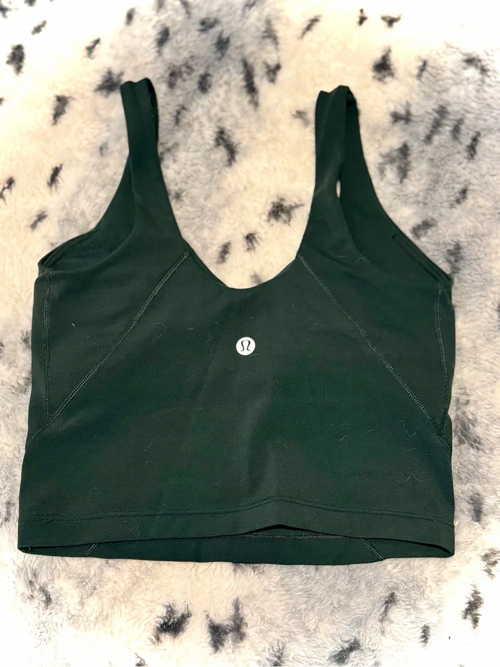 lululemon hunter green sports bra